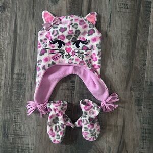 Toddler Girls Hat & Glove Set